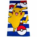 Kd Mobiliario 30 x 60 in.  Electric Pikachu Beach Towel KD3074023